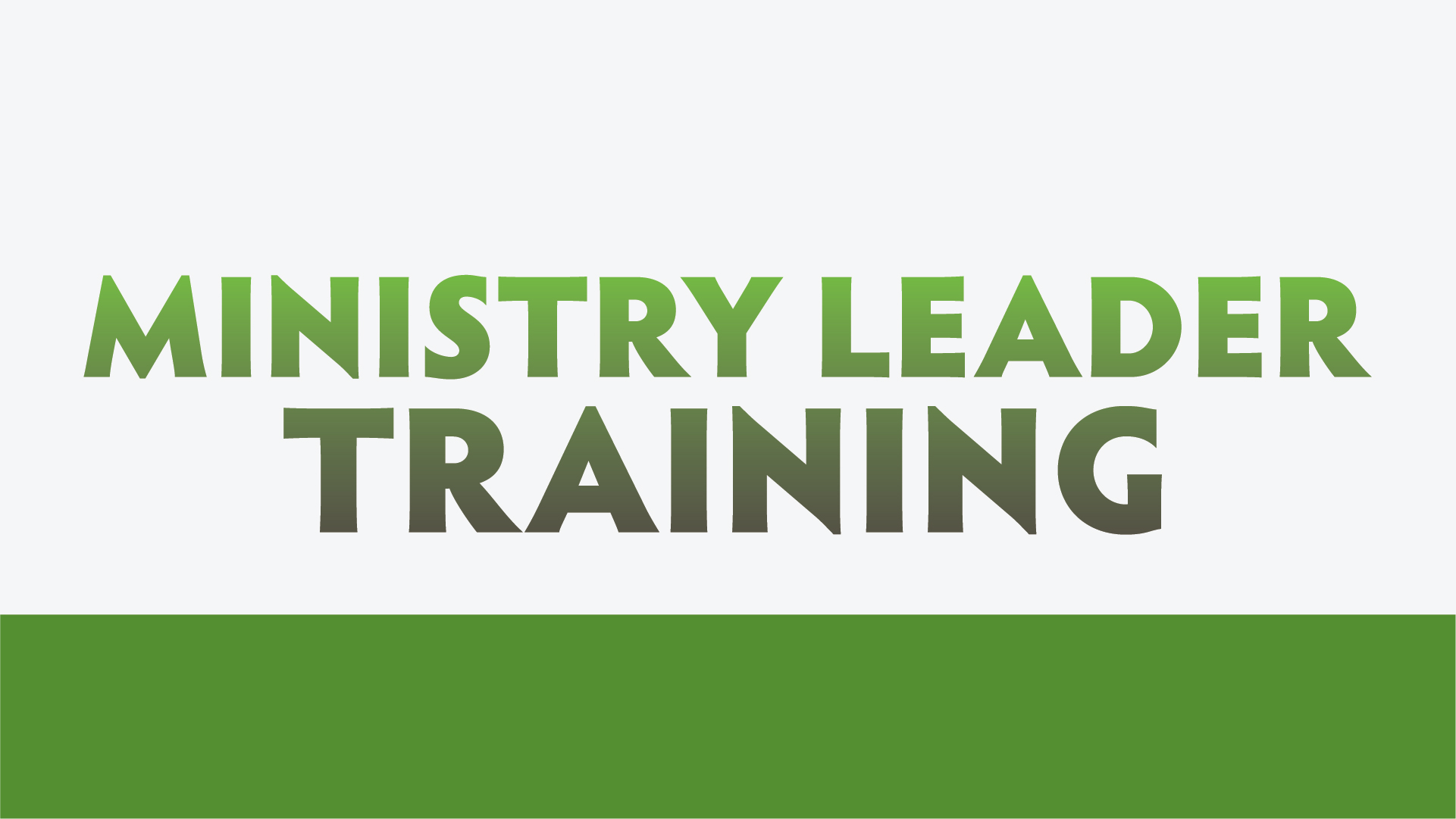 Ministry Leader Training The Compass Church